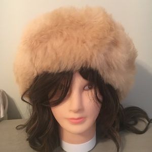 Peruvian baby alpaca Cossack fur hat